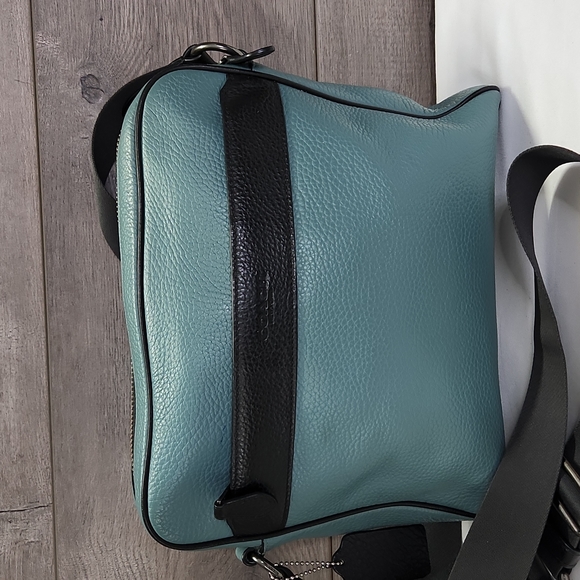 Coach Other - Men's Coach Charles Colorblock Black/Slate Blue Crossbody Messenger Shoulder Bag